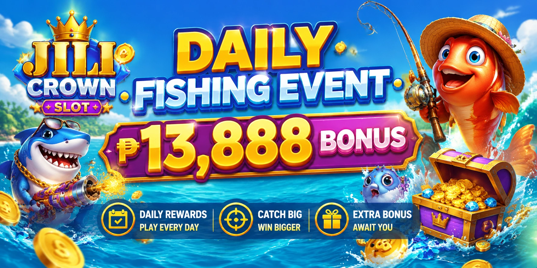 JILICROWN Fishing bonus highlight