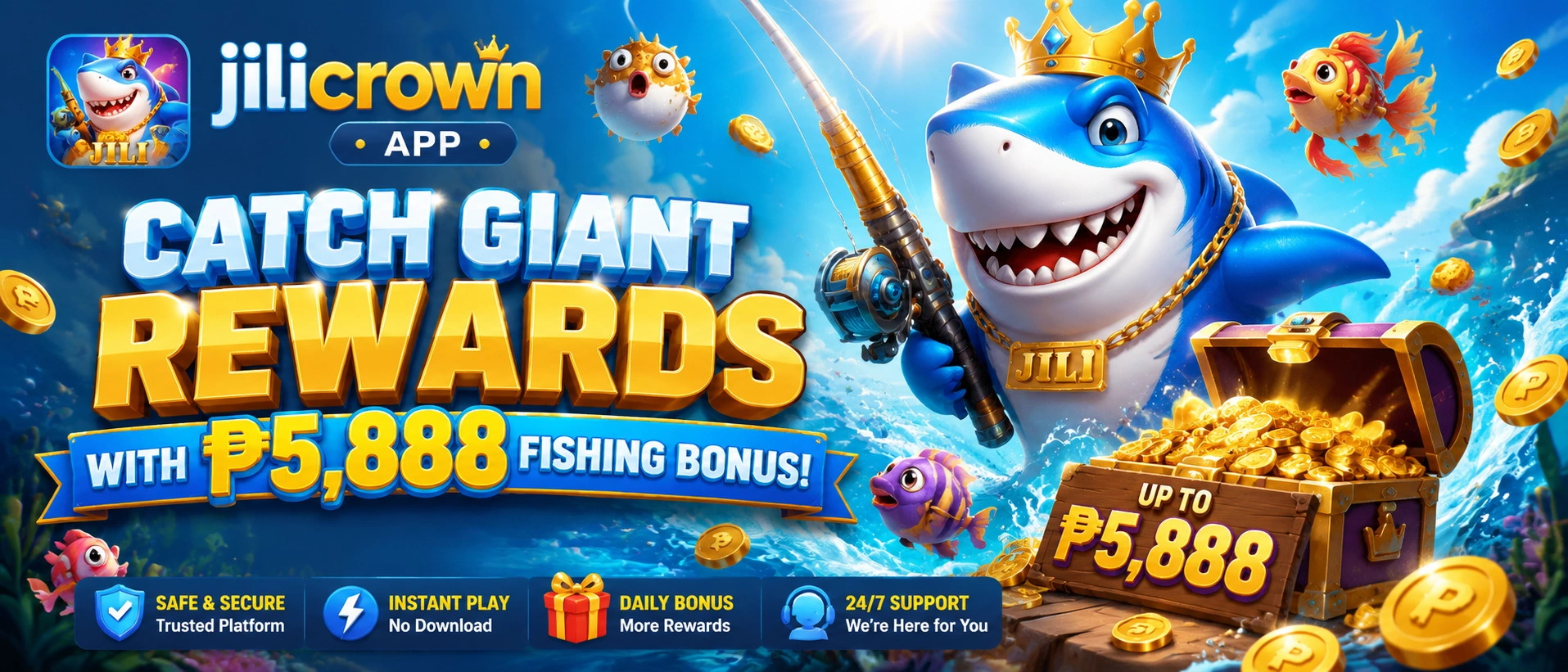 JILICROWN Fishing Games With Arcade-Style Rewards banner